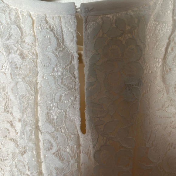 Cat & Jack Infant girls Sz 12 mo, Cream Lace, sleeveless, 2 piece dress NWT - Picture 4 of 10